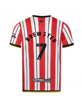 Sheffield United Rhian Brewster #7 Domaci Dres 2024-25 Kratak Rukavima